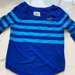Hollister Blue Thin Sweater
